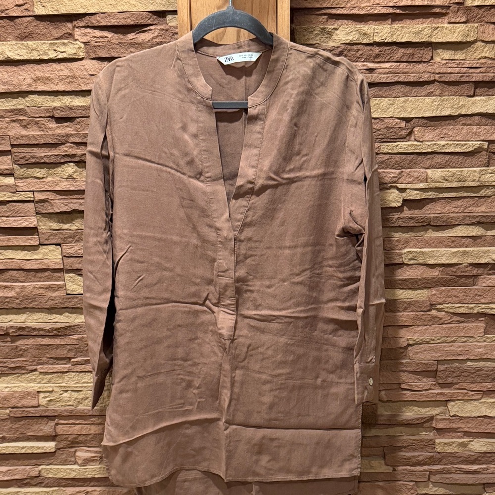 Zara Women’s Brown Tunic Top
